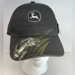John Deere Hat embroidery Bass fishing fish walleye Snapback